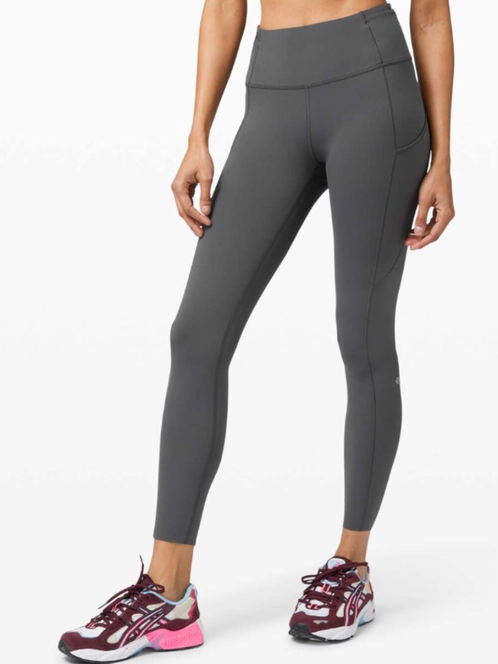 Lululemon Fast and Free Tight II 25" *Non-Reflective Nulux Graphite Grey 4